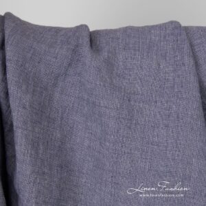 Violet linen fabric in melange colors