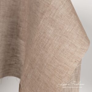 Beige linen fabric melange