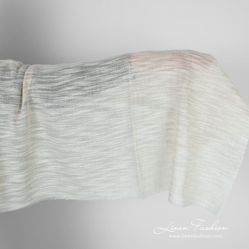Linen cotton greyish fabric