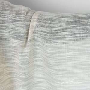 Linen cotton greyish fabric with stripes