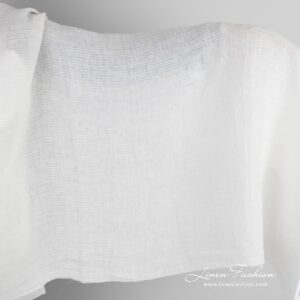 White linen fabric