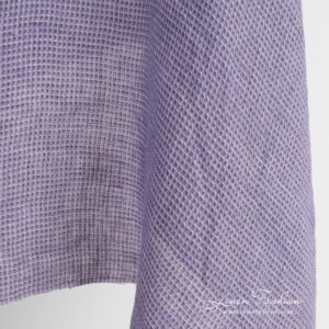 Violet linen fabric, specially washed to increase softness