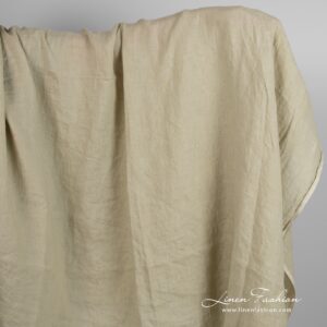 Greyish brown linen fabric