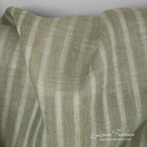 Green dyed linen fabric.