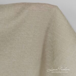 Light brown coloured linen fabric.