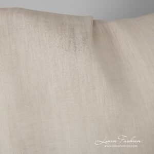 Ecru color linen fabric.