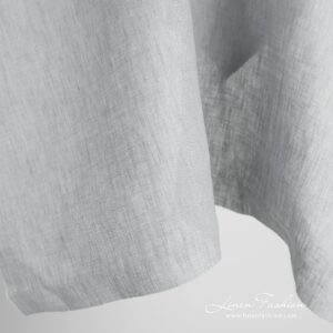 Grey 100% linen fabric