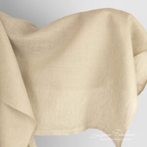 Greyish brown linen fabric