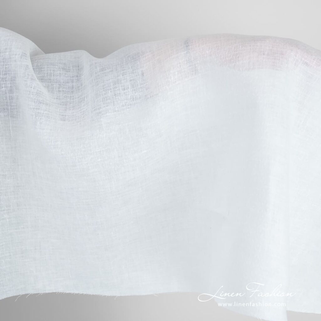 White linen fabric in stylized rhombus