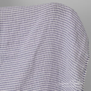 violet linen transparent checks.