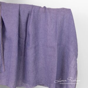 Violet openweave linen fabric