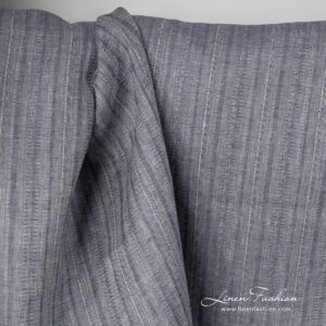 Blue grey dyed linen fabric.