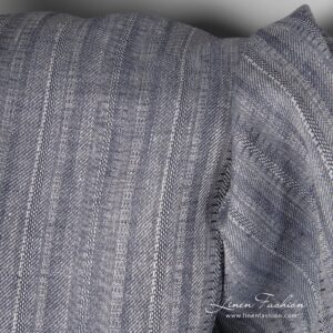 100% linen fabric in blue grey.