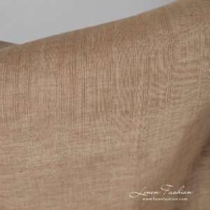 Light brown melange linen fabric.