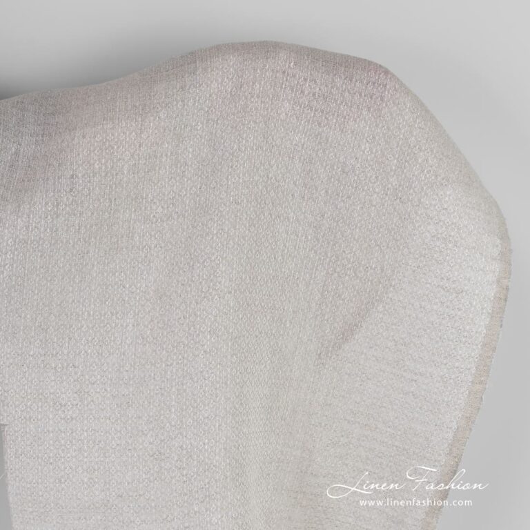 Light grey linen fabric