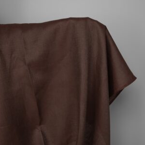 Linen fabric brown dobby twill striped pattern