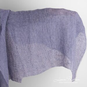 Gjennomsiktig fiolett linstoff vasket flerfarget 9 Transparent violet linen fabric