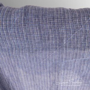 Gjennomsiktig fiolett linstoff vasket flerfarget 10 Transparent violet 100% linen fabric