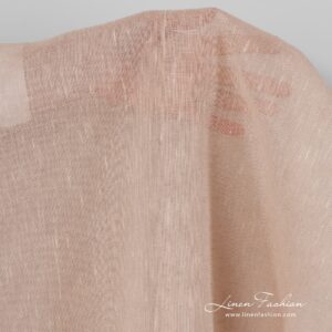 Latte beige dyed linen fabric.