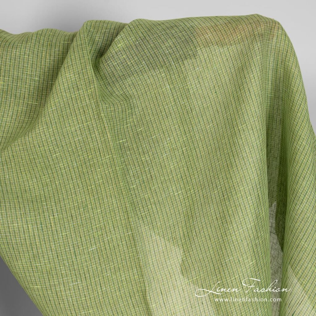 Lime linen fabric