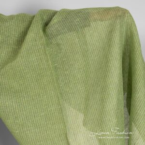Lime linstoff i små ruter 7 Lime linen fabric