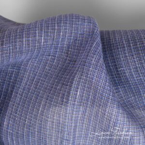 Haze linen fabric in checks