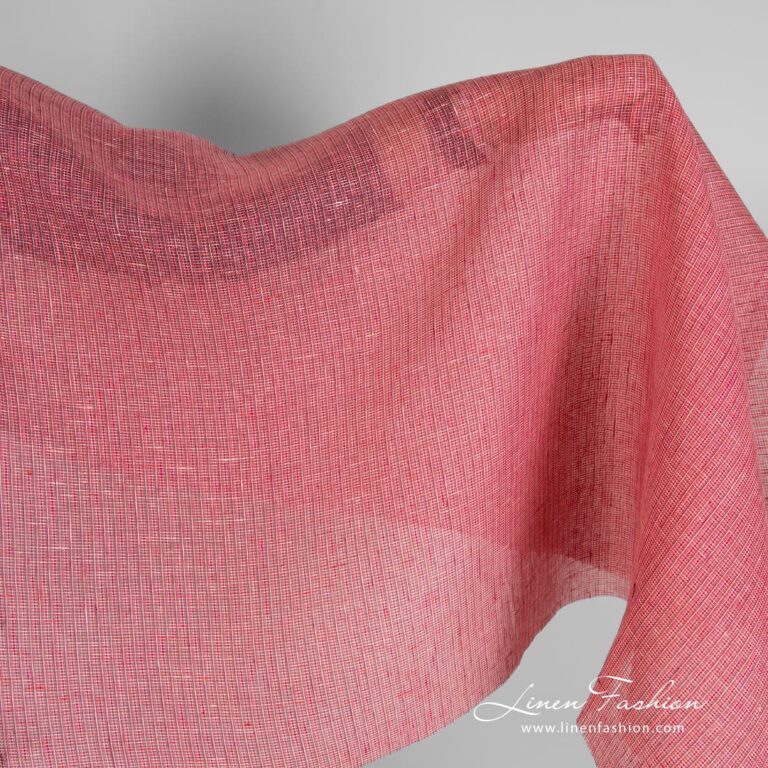 Rose linen fabric