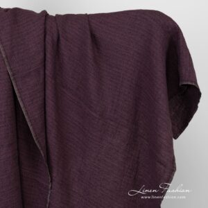 Violet linen fabric