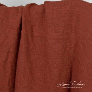 Red Linen Fabric