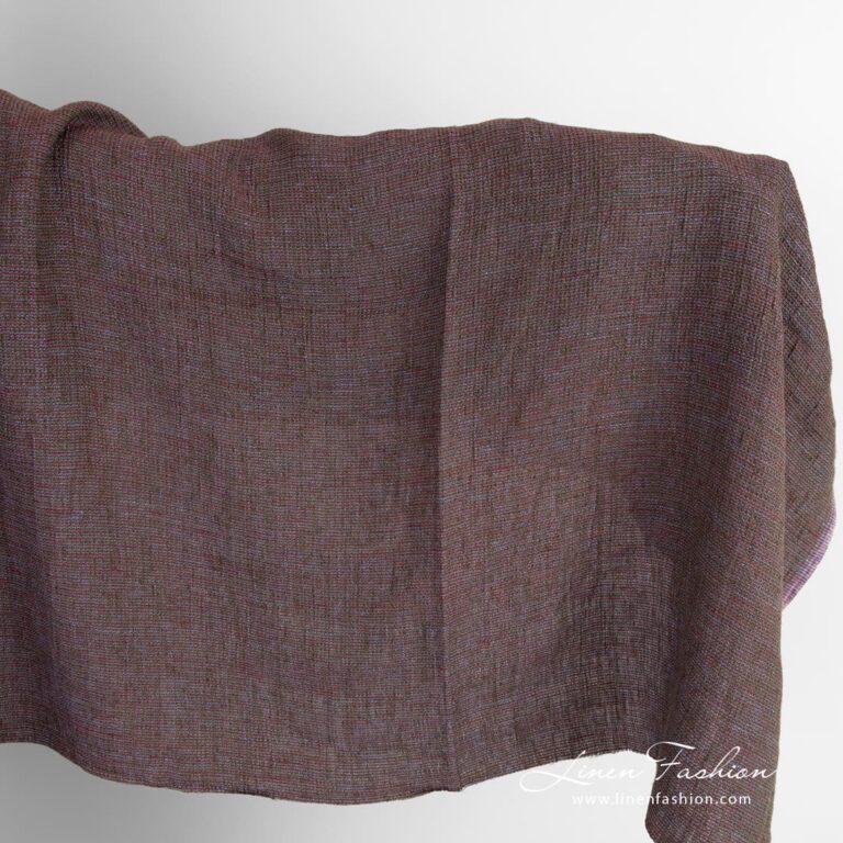Multicolored linen fabric