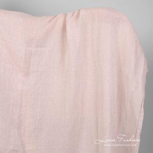 Linen cotton fabric in light lilac