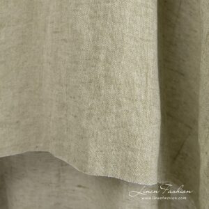 Green linen cotton fabric, perfect for clothes and home textile