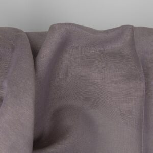 Linen cotton fabric lavender and beige melange, plain weave
