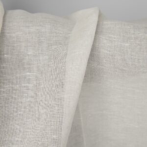 Linen cotton fabric in off-white, 150cm