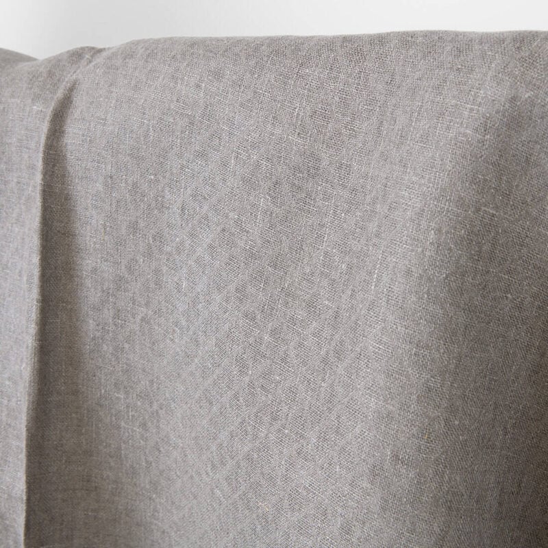 Linen fabric natural jacquard diamonds, undyed linen