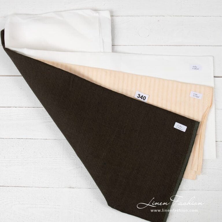Linen fabrics cuts set No. 340.