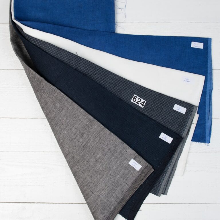 set of linen fabric cuts 624