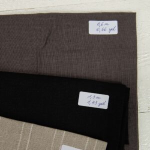 set of linen fabric cuts 636