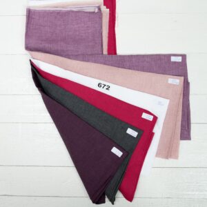set of linen fabric cuts 672
