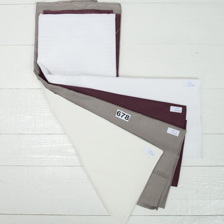 set of linen fabric cuts 678