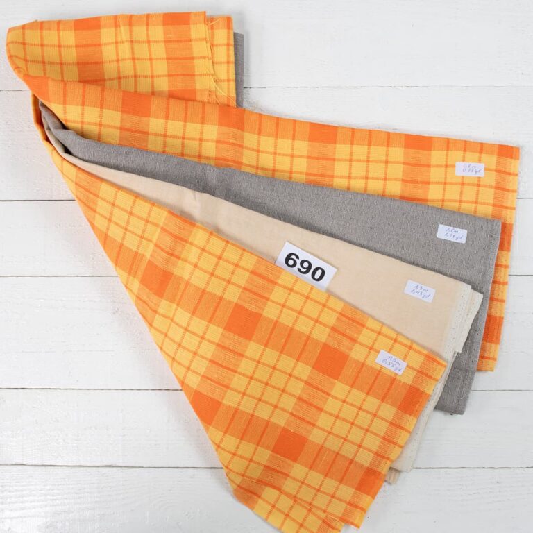 Linen Fabric Cuts, Set No.690