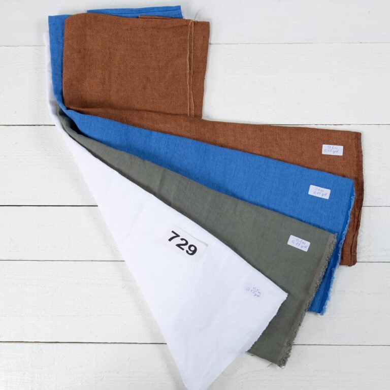 Linen Fabric Cuts, Set No. 729