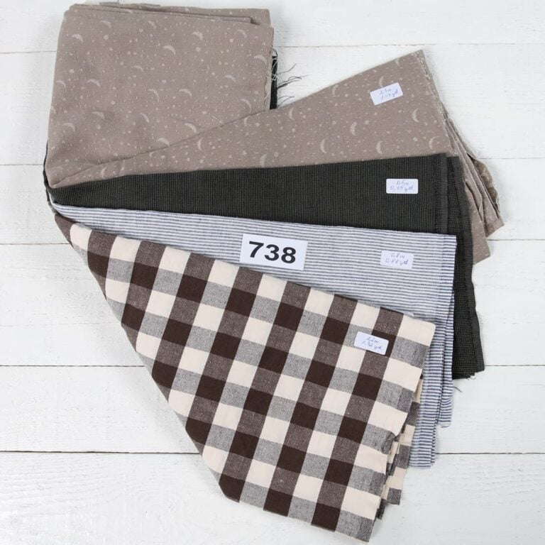 Linen Fabric Cuts, Set No.738