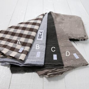 Linen Fabric Cuts, Set No.738