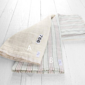 Linstoffstykker, sett nr. 766 12 Linen Fabric Cuts, Set No. 766