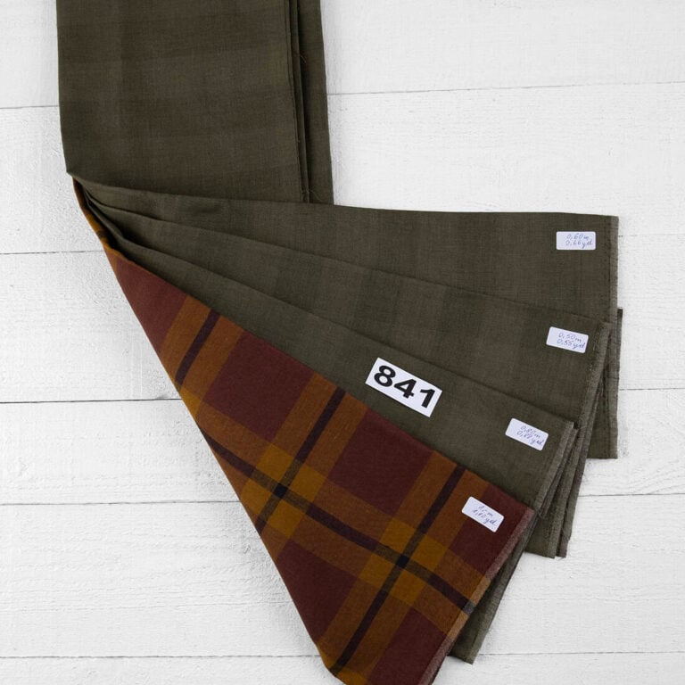 Linen Fabric Cuts, Set No. 841