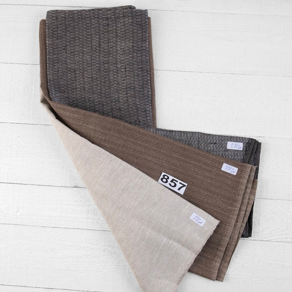 Linen Fabric Cuts, Set No. 857