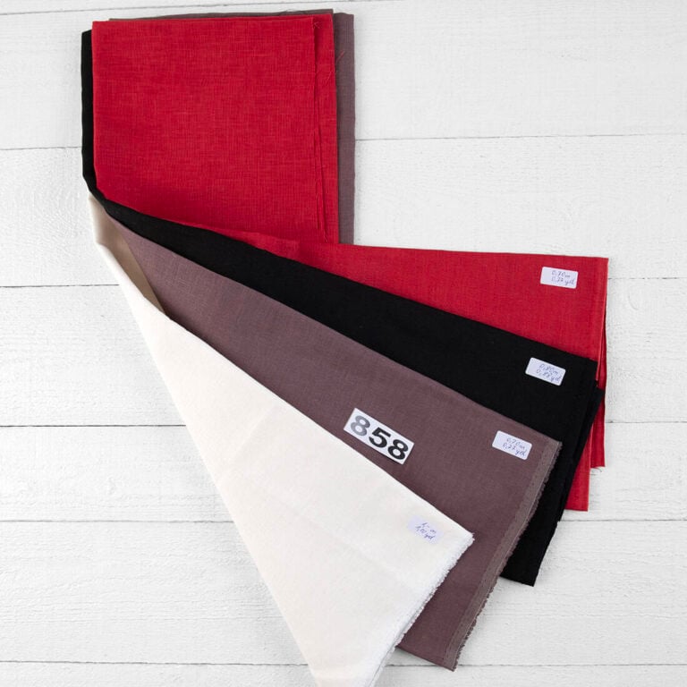 Linen Fabric Cuts, Set No. 858