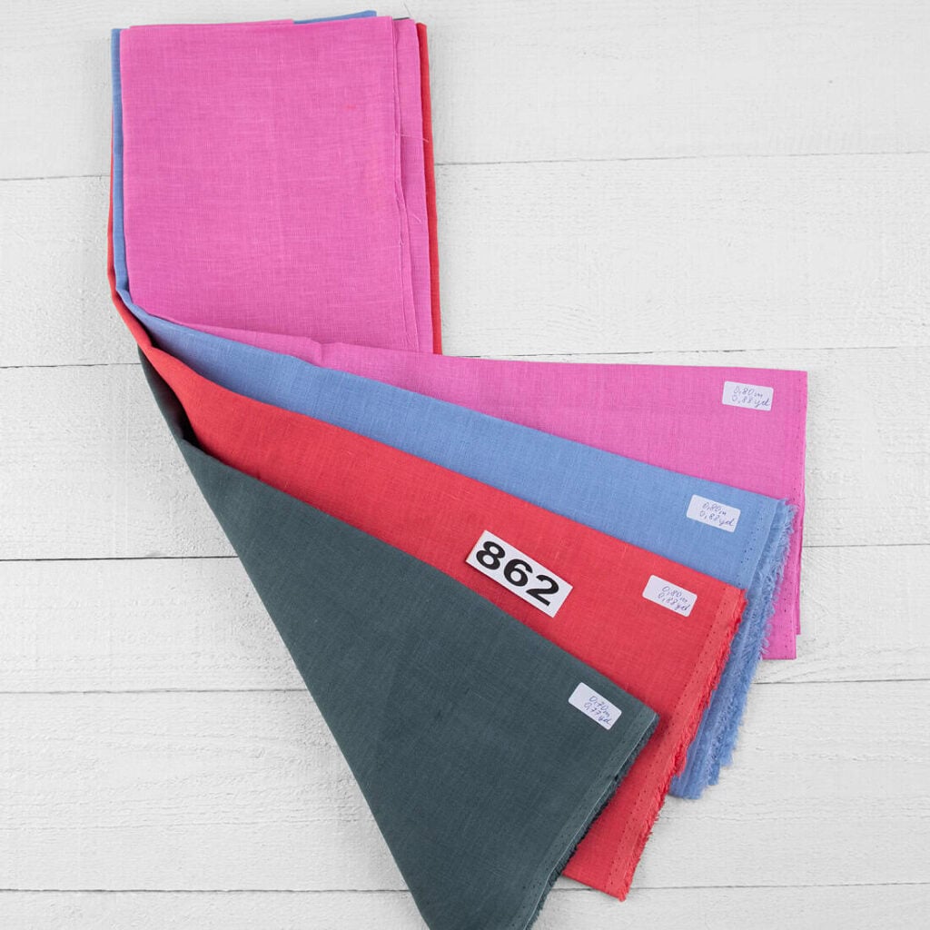 Linen Fabric Cuts, Set No. 862
