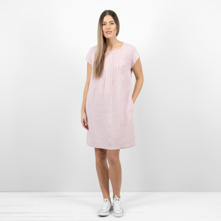 linen rose dress